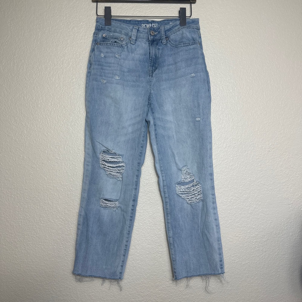 Rewash High Rise Vintage Reunion Light Wash Denim Size 28